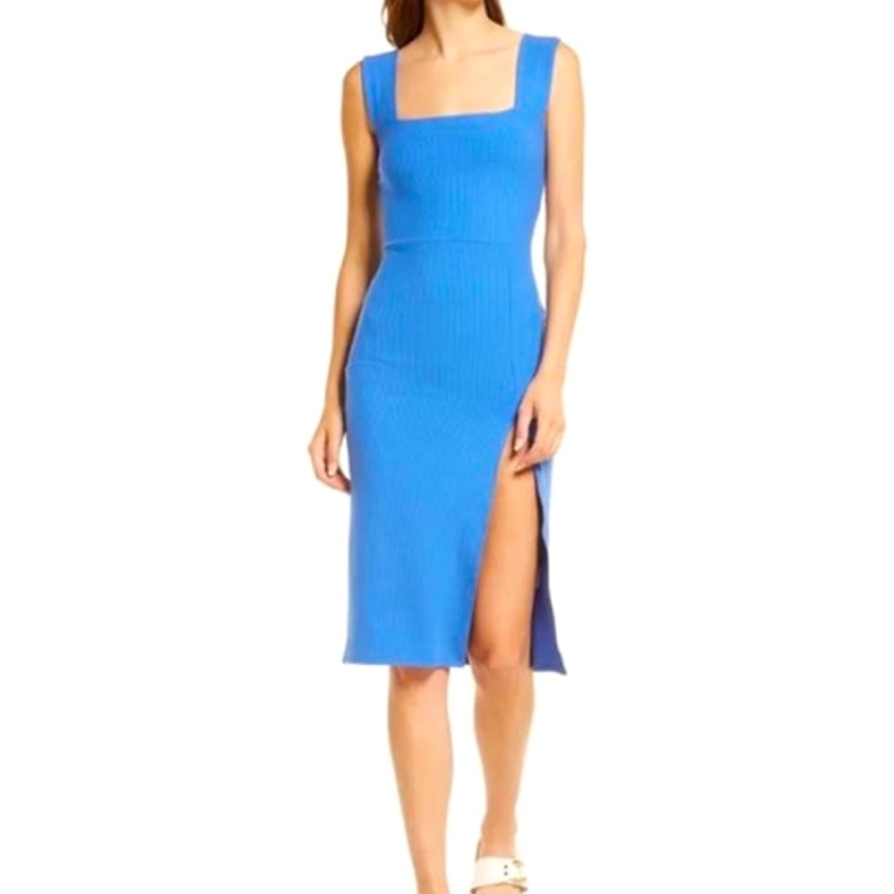 NWT - Reformation Cassi Dress - Blue / Dusk XS